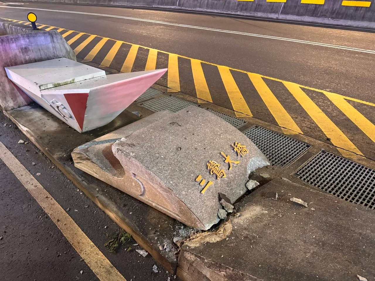 三鶯大橋發生車禍。翻攝畫面