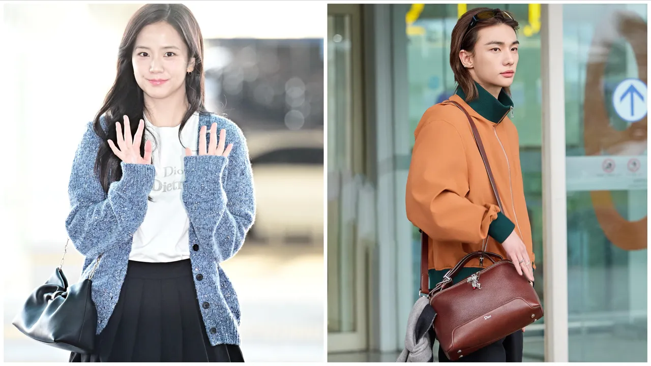 Jisoo（左圖）、韓國男團Stray Kids成員鉉辰（右圖）都啟程前往巴黎，準備欣賞Dior 2026秋冬大秀。品牌提供