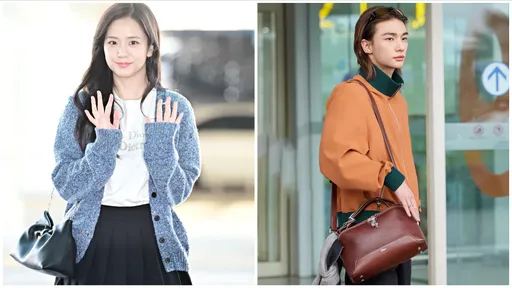 Jisoo啟程巴黎根本女大生　黑色迷你裙+Dior Bow包青春又可人