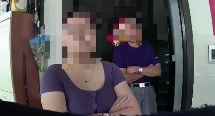 邱女表示將提告恐嚇。翻攝畫面