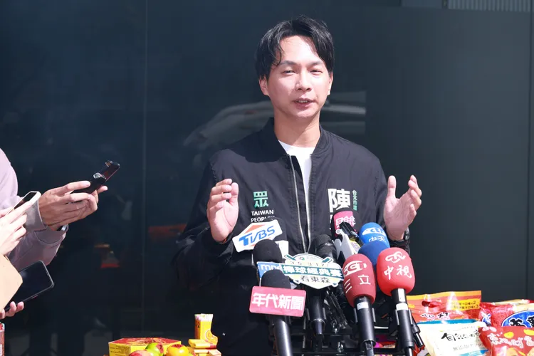 民眾黨台北市議員陳宥丞。彭欣偉攝