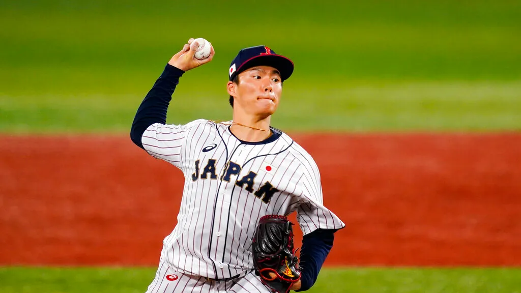 日本派山本由伸先發對台灣。  美聯社