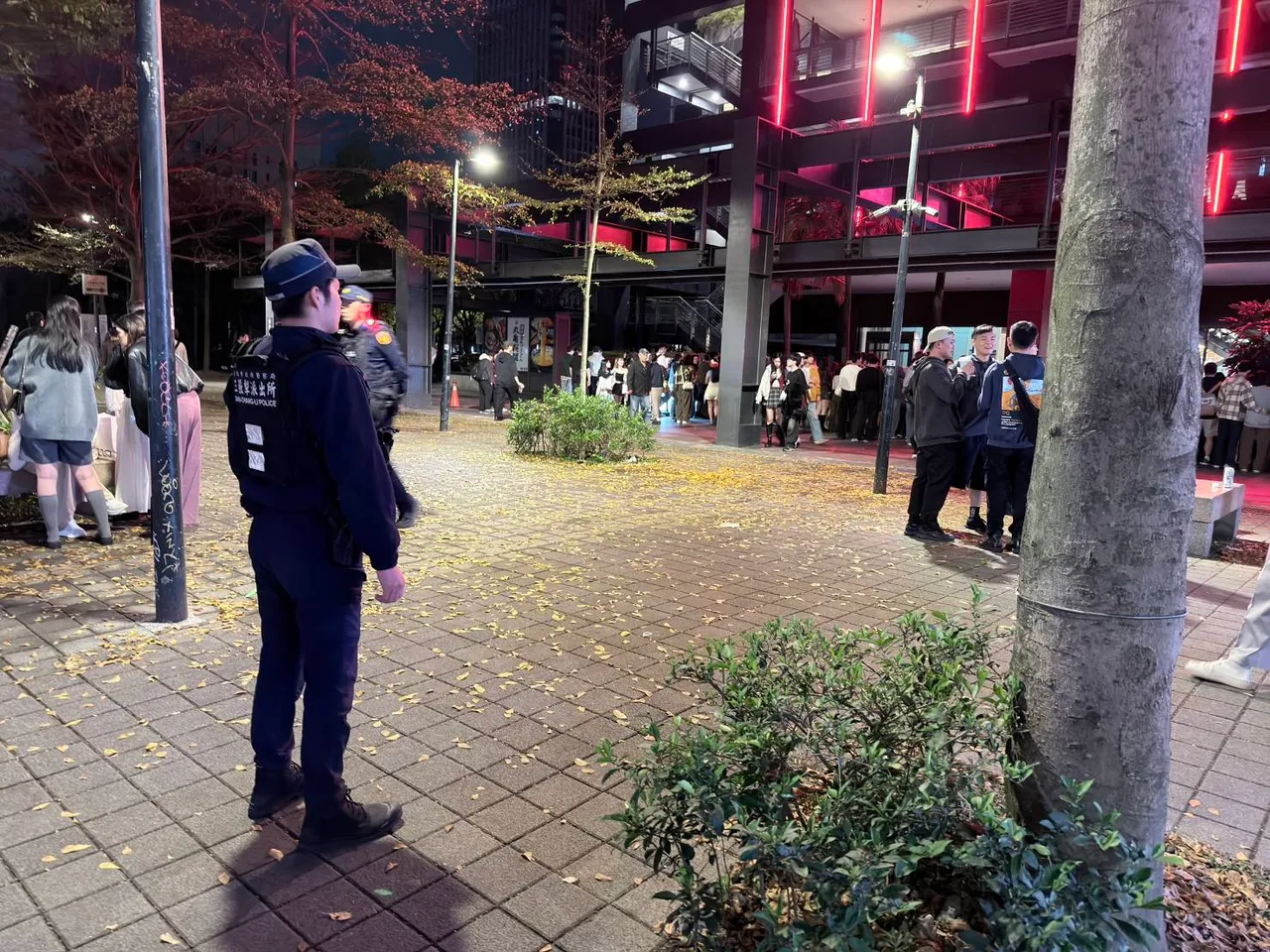 信義分局強化活動周邊安全守望。翻攝畫面