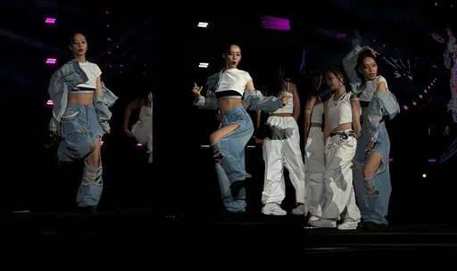 直擊｜「台版 Jennie」有夠像！中空超辣秀纖腰空降高雄 　一顰一笑激似本尊