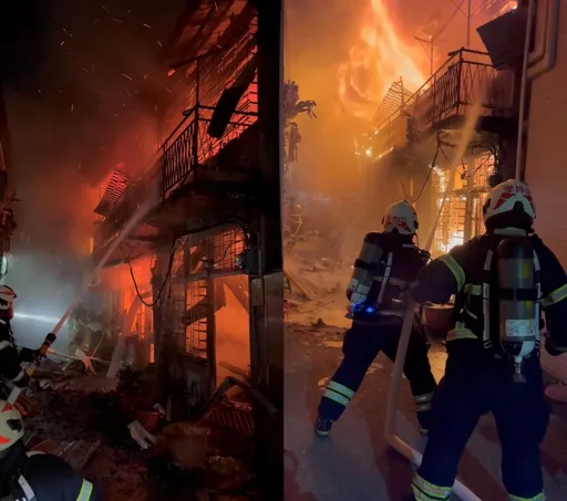 嘉市清晨惡火延燒13戶　1人燒燙傷送醫