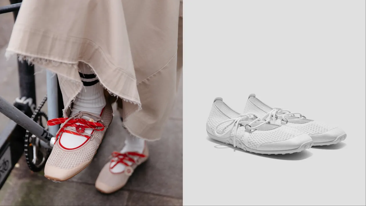 VIVAIA CECILY方頭運動混搭瑪莉珍鞋，各4780元。品牌提供