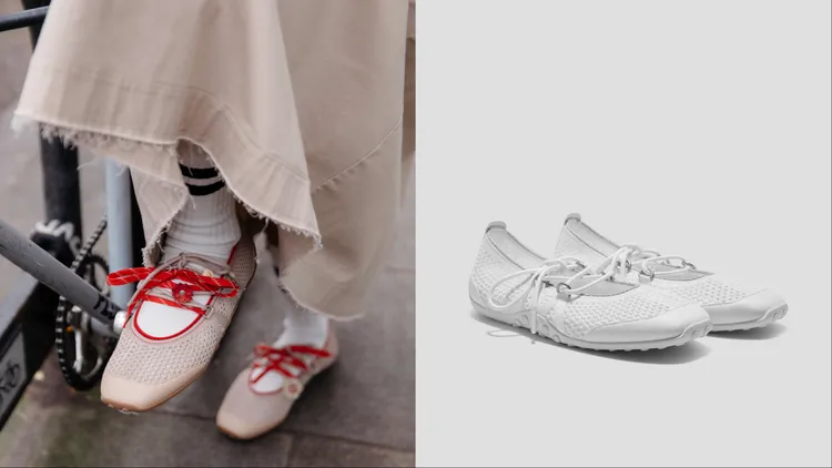 VIVAIA CECILY方頭運動混搭瑪莉珍鞋，各4780元。品牌提供