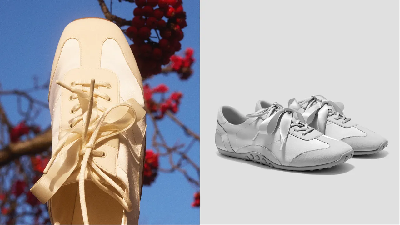 VIVAIA CAROL方頭芭蕾風運動鞋，各5180元。品牌提供