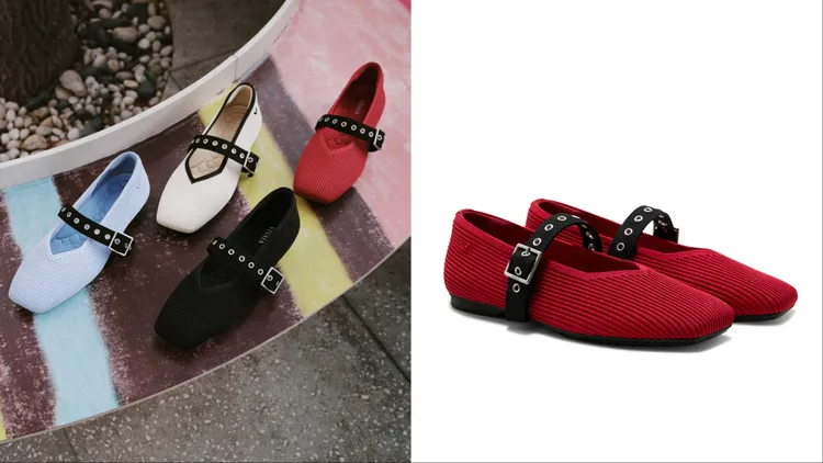 VIVAIA方頭Margot瑪莉珍鞋，各4480元。品牌提供