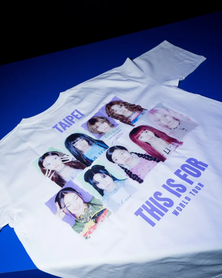 台北限定城市T恤白色款。Live Nation Taiwan提供