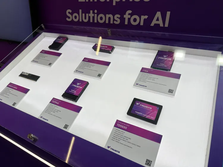 威剛旗下企業級儲存品牌TRUSTA也展示「AI Scaler Toolkit」解決方案。呂承哲攝