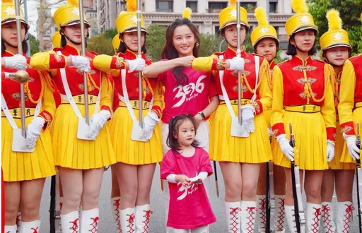 趙小僑見母校儀隊表演    自曝是「大學姐」喜帶女兒合照