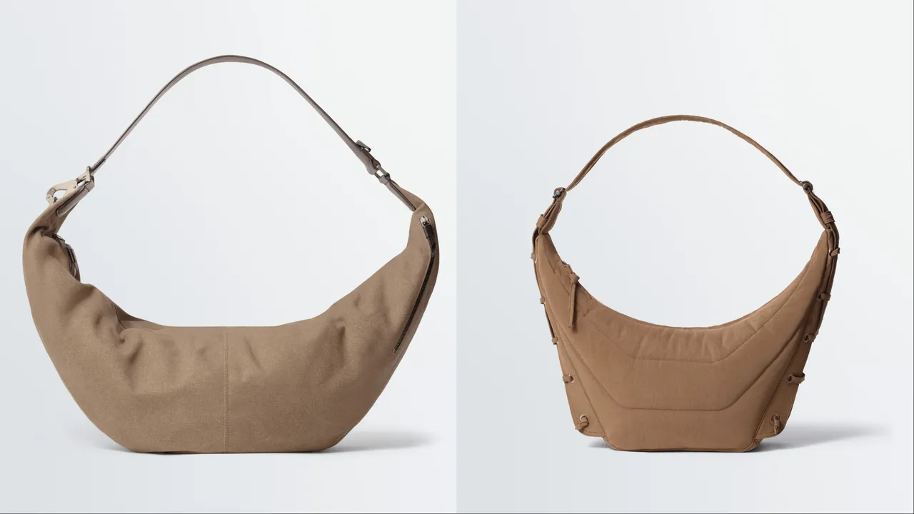 LEMAIRE XL Quiver Clip（左）4萬5980元、中號Soft Game（右）2萬7480元。品牌提供