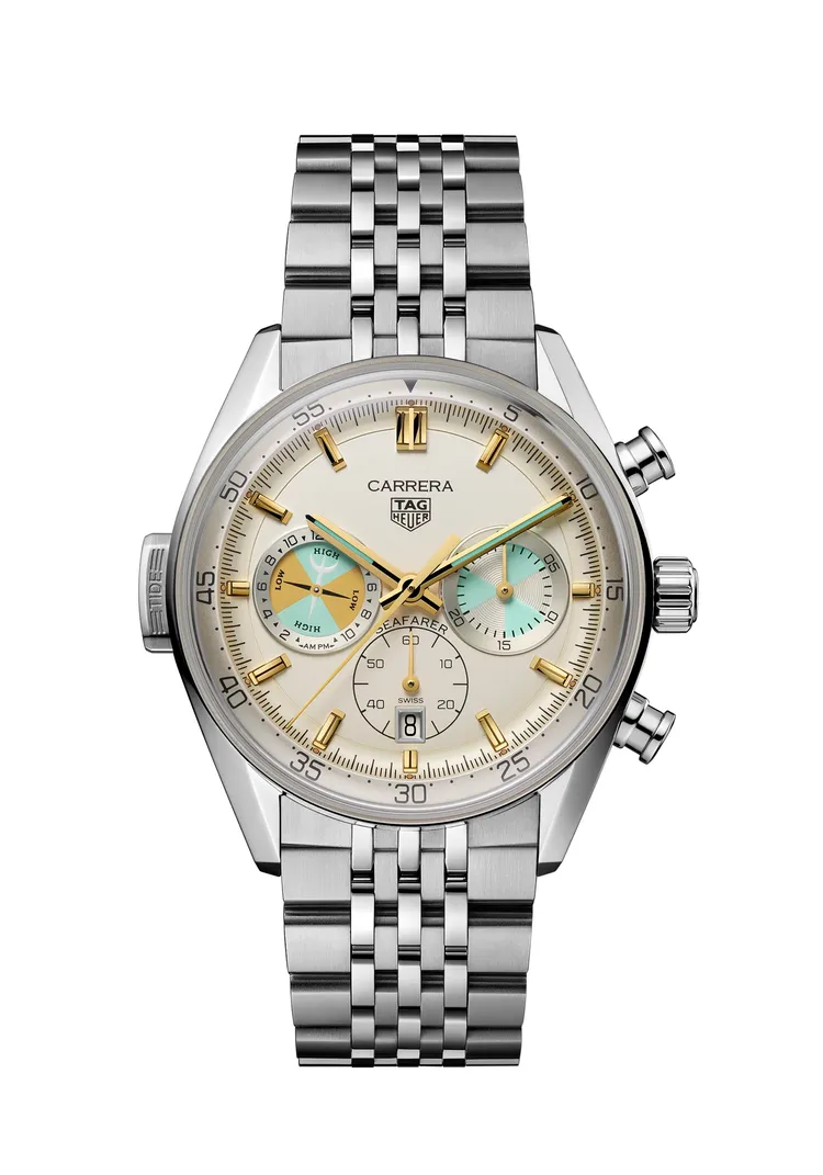 TAG Heuer Carrera Seafarer計時腕錶，28萬4100元。品牌提供