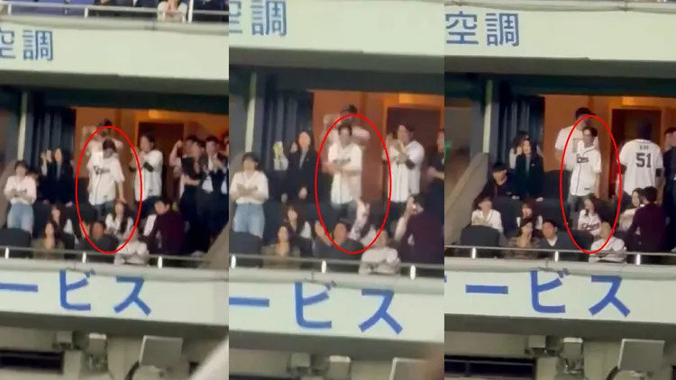 友榮揉揉Chuu的頭，Chuu回頭打他手臂，友榮又拍拍Chuu的頭。坐在Chuu旁邊的李多慧則與友榮沒什麼互動。翻攝X