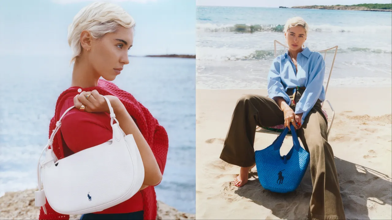 新生代超模Iris Law以俐落金色極短髮造型登場。品牌提供