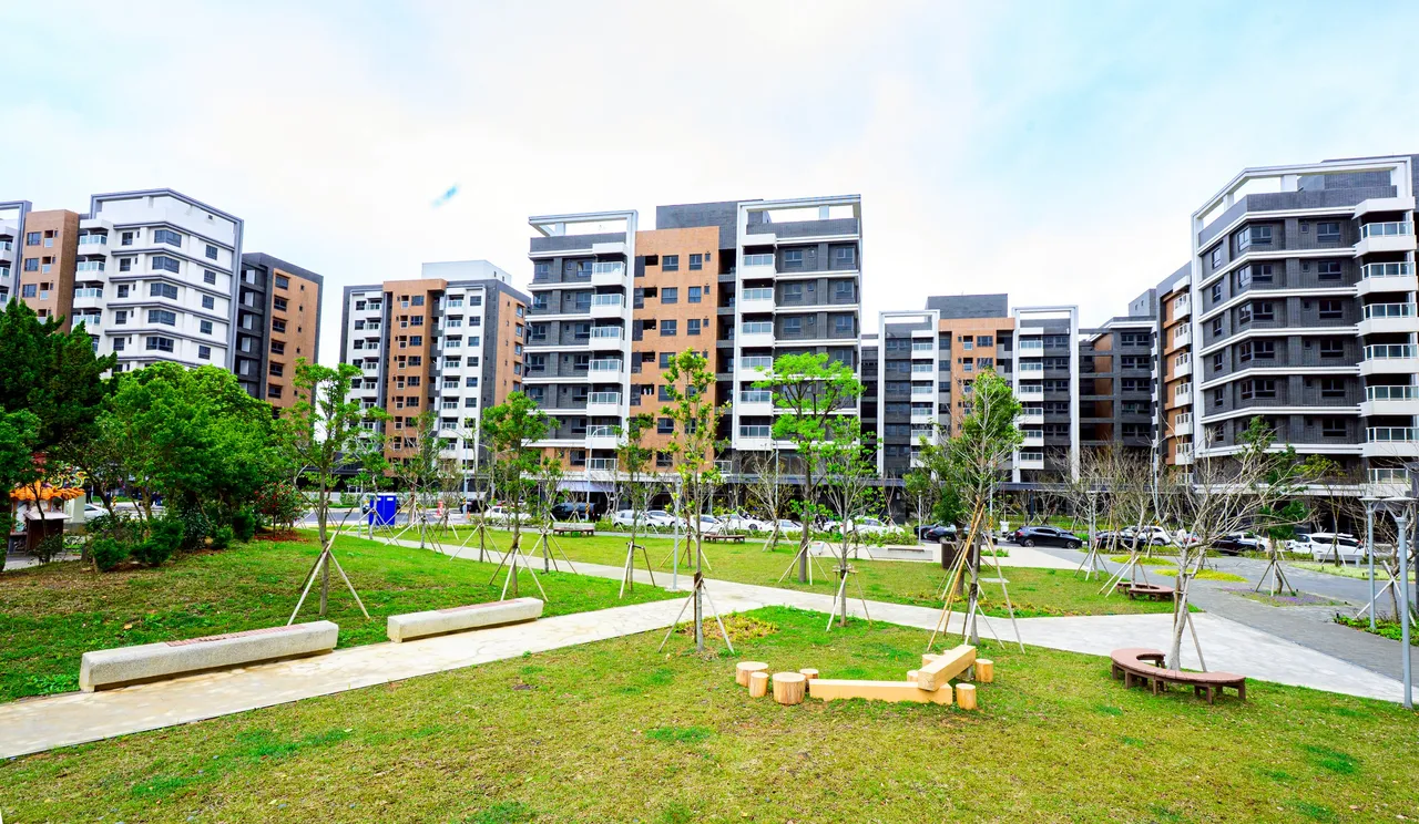 桃園航空城安置住宅已進入交屋階段。桃園市府提供