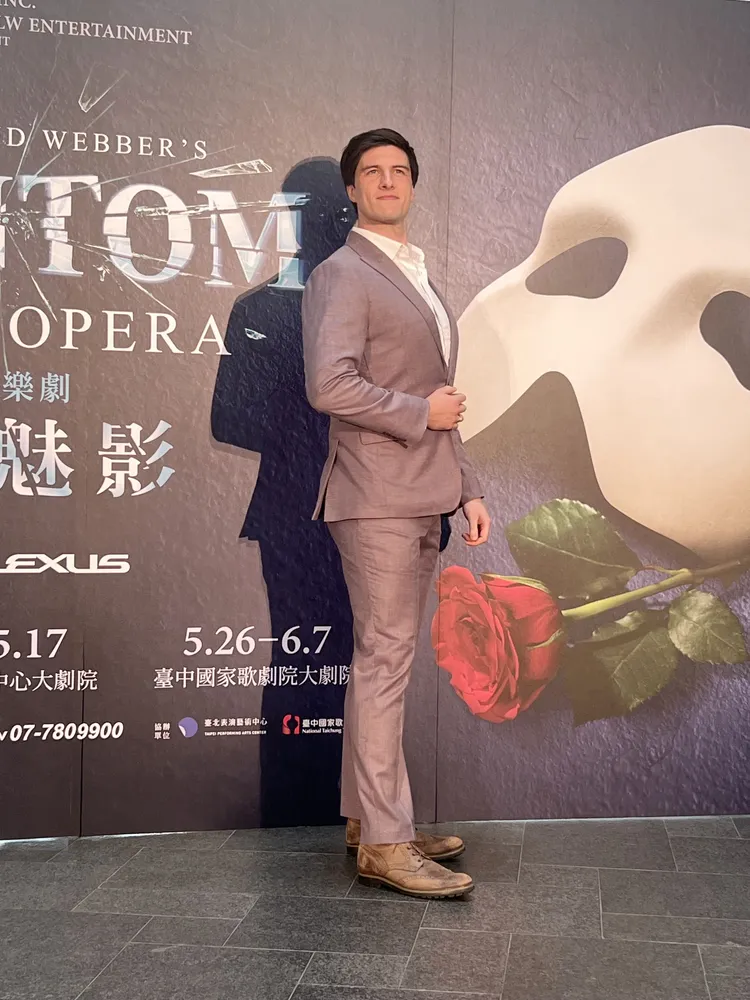 羅伊飾演拉烏爾，來台2、3天已被雞排迷倒。陳薇安攝