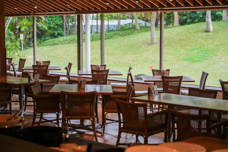 「All-day Dining Aquarius」提供早、中、晚自助餐。田欣雲攝