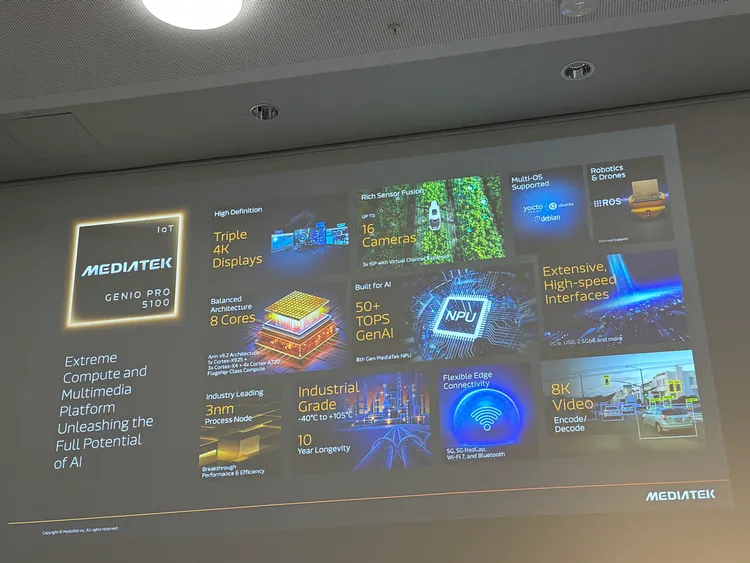 聯發科Genio Pro平台。呂承哲攝