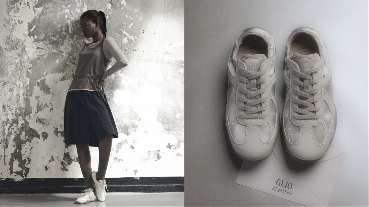 FILA GLIO中性芭蕾風薄底運動鞋，2480元。品牌提供