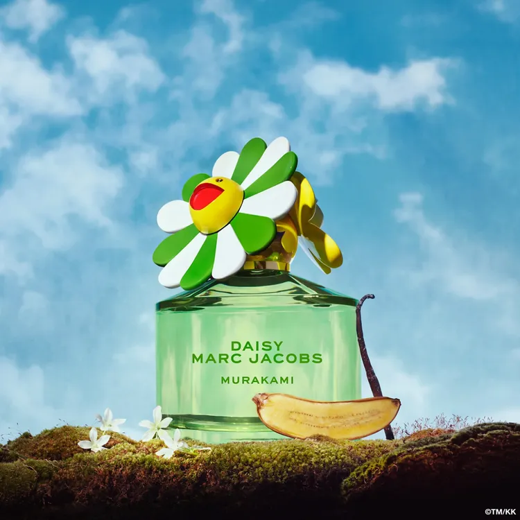 Marc Jacobs x
村上隆聯名香氛森之絮語淡香精限量版（果香美食調香氣），50ml／4700元。品牌提供