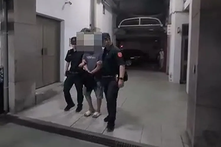 46歲張姓男子疑因毒品交易糾紛，在西區府後街朝林男腹部開槍，逃逸3小時後落網。民眾提供