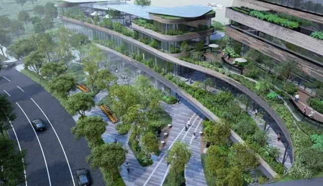 楠梓世運站旁公辦都更案日勝生將導入京站商場開發。日勝生提供