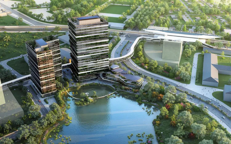 R17世運站A5公辦都更案將規劃1棟3樓商業設施，1棟地上21樓產業辦公室及1棟18樓企業安家宅，總投資額約88.5億元。高市府提供