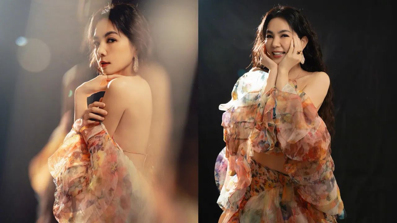 Ella日前現身《張清芳與她的好友們》慈善演唱會，選穿ZIMMERMANN露背禮服搭配Boucheron珠寶。品牌提供