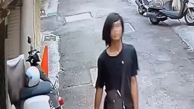 涉案長髮男已被警方查獲到案，函送法辦。民眾提供