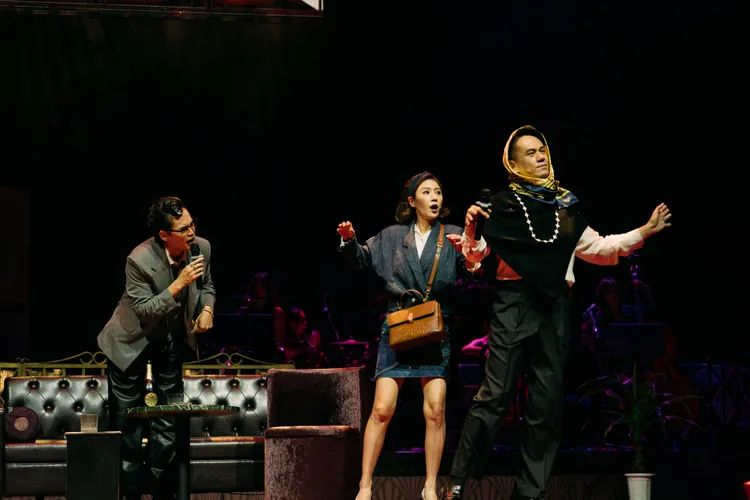 黃鐙輝（左起）、方宥心、凱爾，三人九角完成不可能的任務。瘋戲樂工作室提供