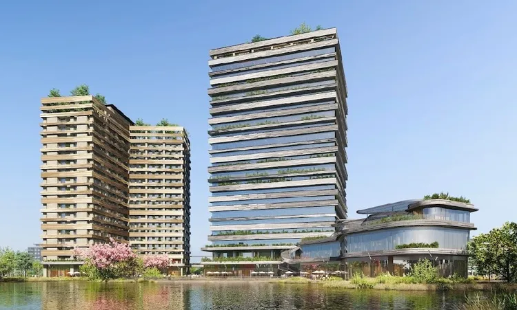 三棟建物外觀圖。高市府提供