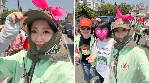 謝忻第3年追隨白沙屯媽祖進香　學會把心放慢、隨遇而安