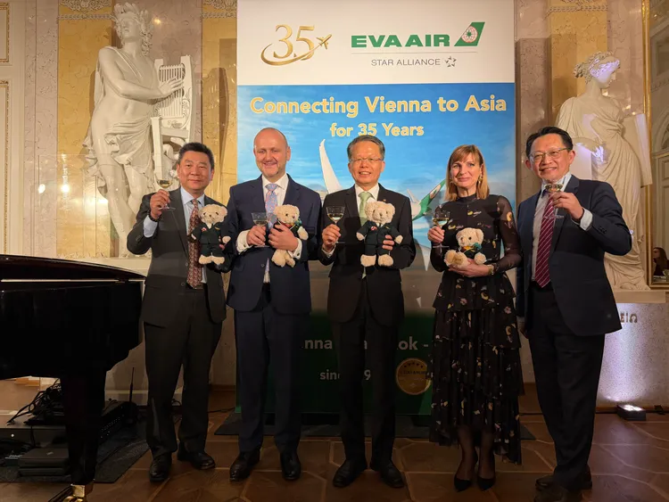 長榮航空於奧地利時間（17日）舉辦維也納航線開航35週年慶祝音樂會及晚宴。莊偉祺攝