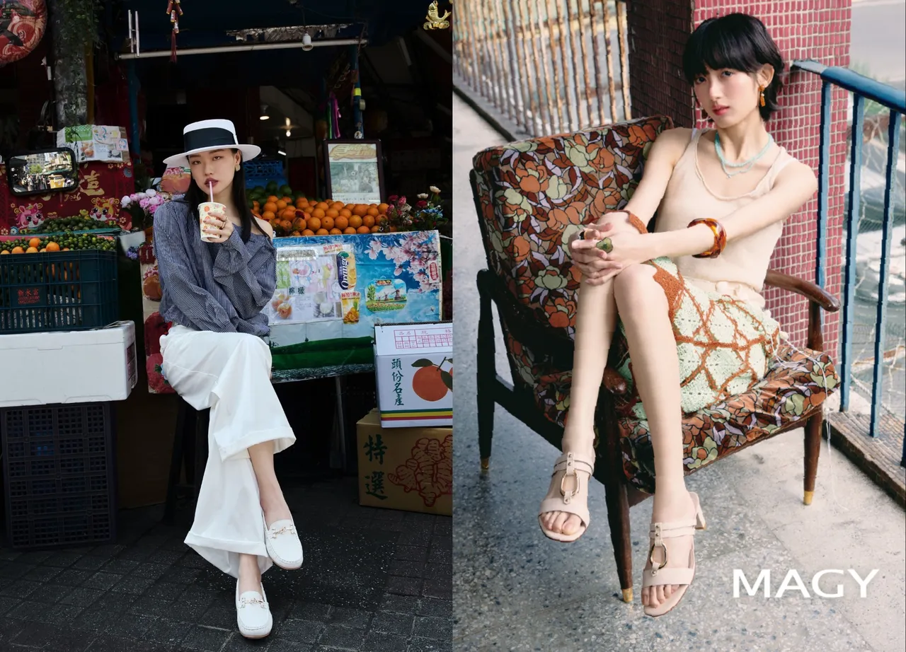 MAGY本季形象視覺也玩起台灣感性，以水果攤、巷弄為背景。品牌提供