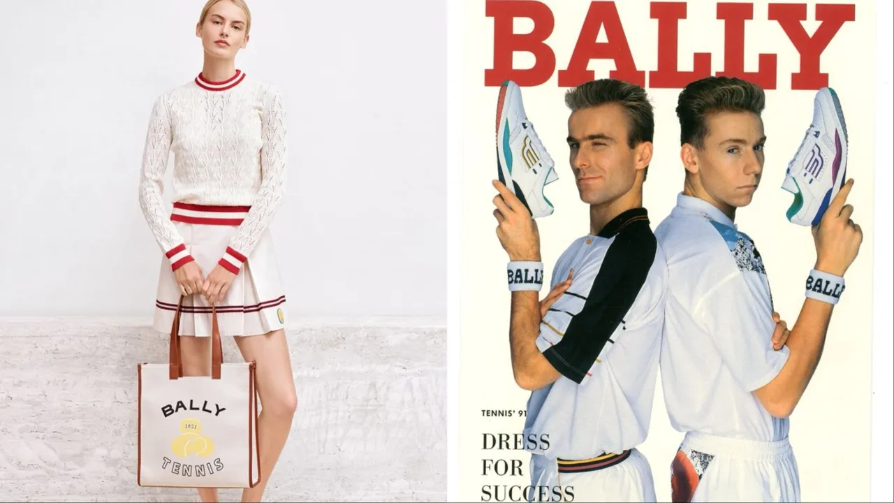 BALLY春夏推出「TENNIS 網球膠囊系列」。品牌提供