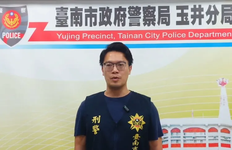 玉井分局展開調查，發現林婦是被黃姓丈夫開車輾過，循線逮人送辦。民眾提供