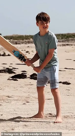 路易日前在復活節假期時在沙灘玩板球。翻攝IG