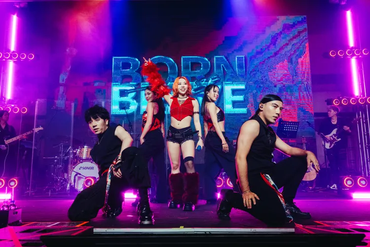 艾薇台中熱力演出。原音娛樂提供