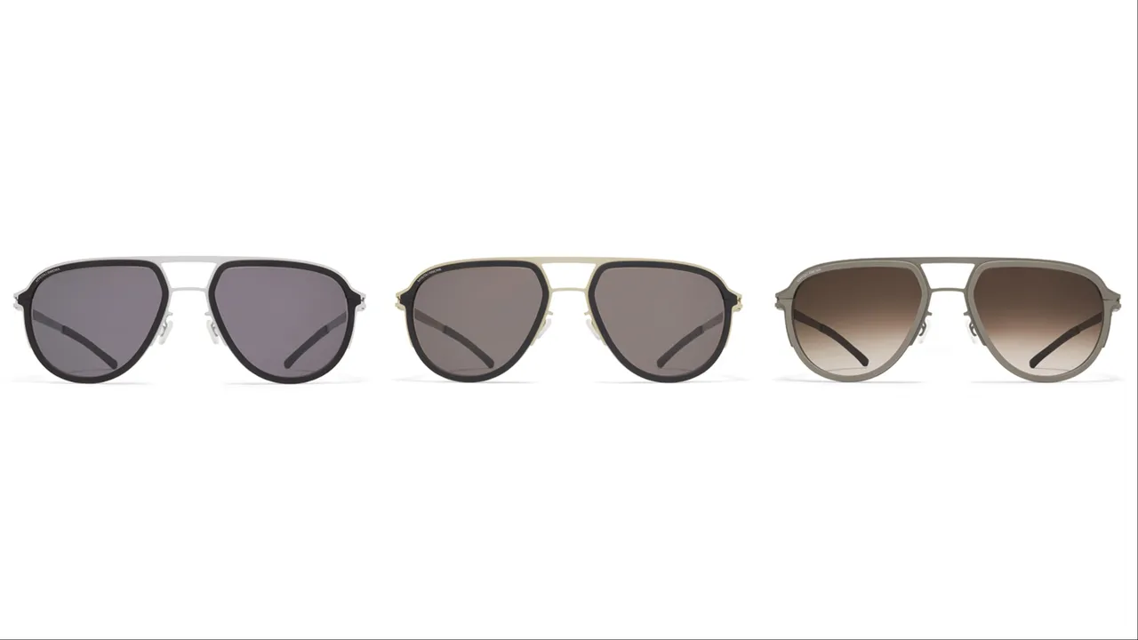 MYKITA X RIMOWA聯名系列MR006 Aviator，各2萬4500元。品牌提供