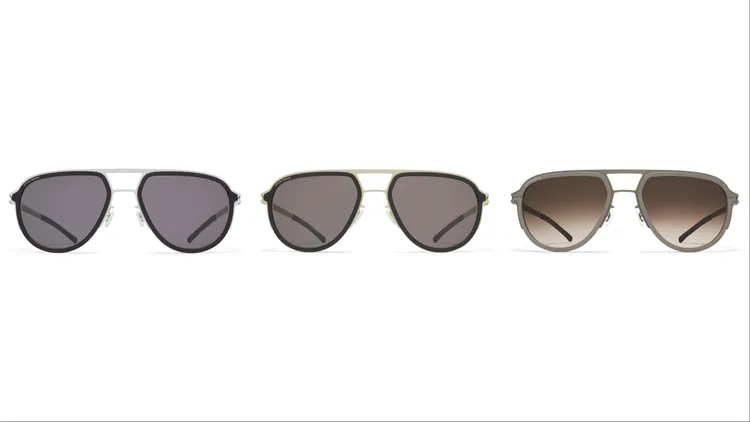 MYKITA X RIMOWA聯名系列MR006 Aviator，各2萬4500元。品牌提供