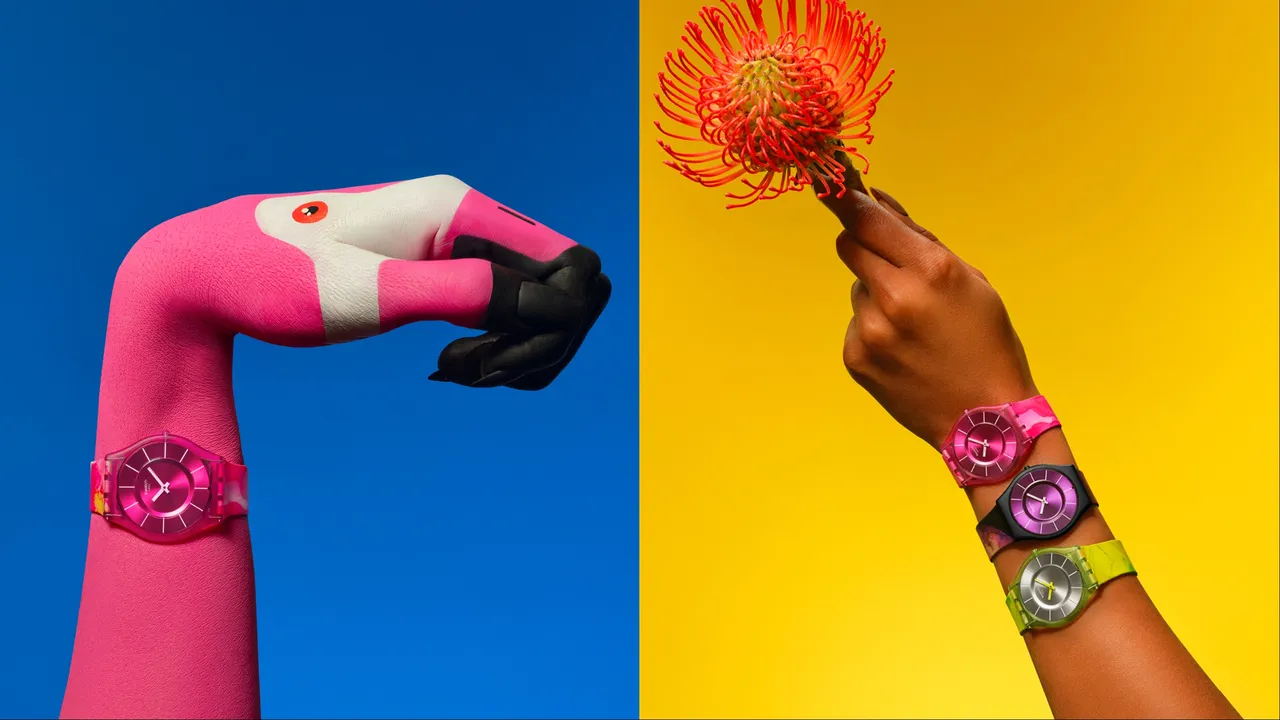SWATCH推出以熱帶元素為靈感的「PAINTED PARADISE」系列。品牌提供