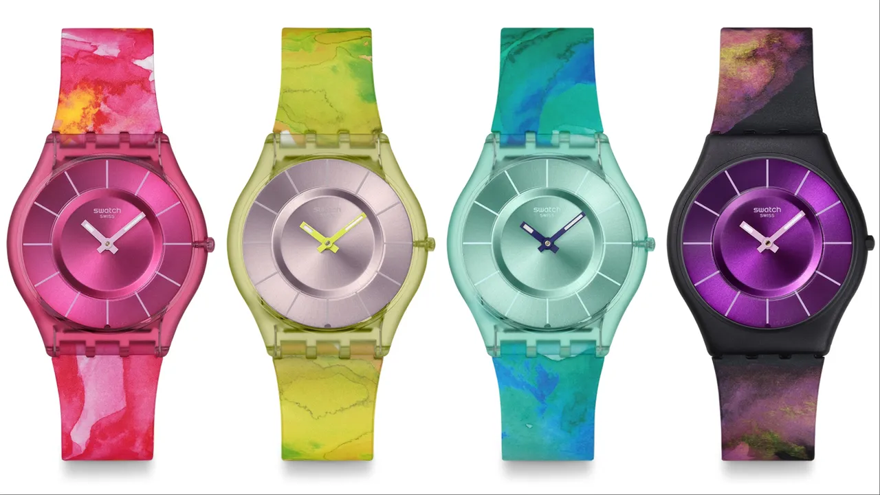 SWATCH「PAINTED PARADISE」系列，各3800元。品牌提供