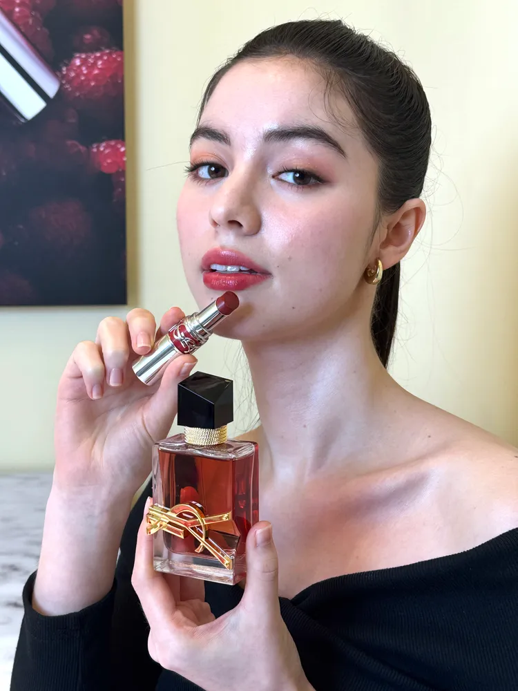 YSL 自由不羈沁心之果香水與情挑誘光水唇膏#219沁心之果新品。張家玲攝