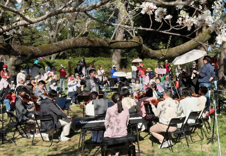 音樂會吸引大批民眾觀賞。李朝永提供