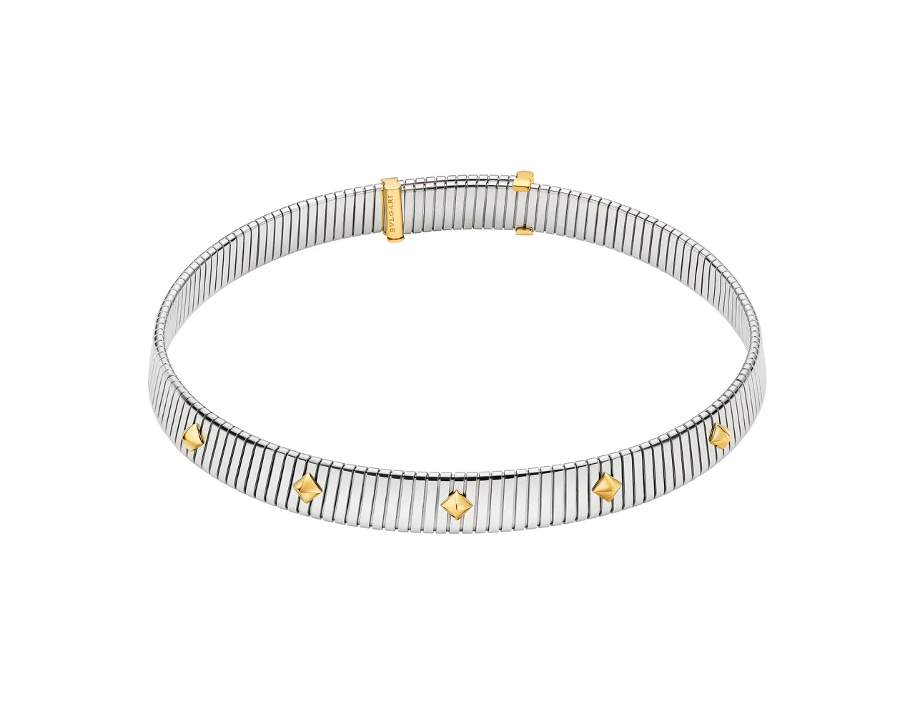 BVLGARI B.zero1系列 黃金手環。品牌提供