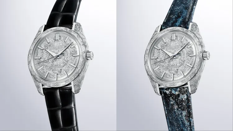 SBGZ011「湧泉」配有2種錶帶隱喻水的千變萬化。品牌提供