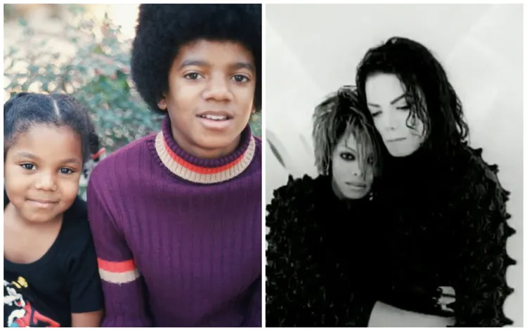 珍娜曾分享小時與哥哥麥可的生活照，兄妹倆後來合作單曲《Scream》。翻攝IG