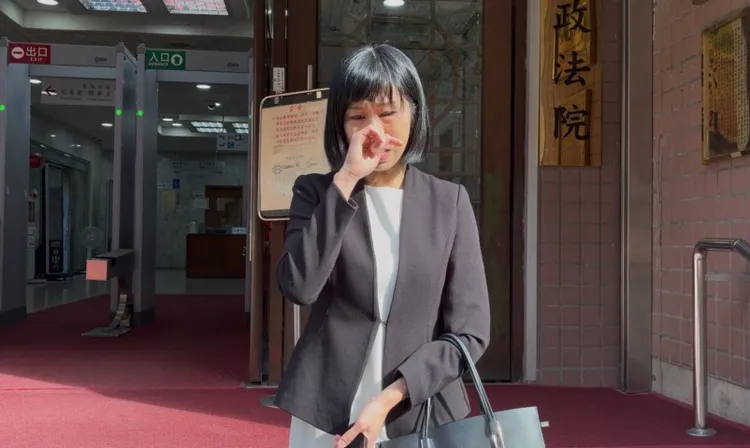 林沄蓁控訴呂秋遠懷孕歧視獲判賠60萬元，她激動稱「這是所有女性勞工的勝利」。張欽攝